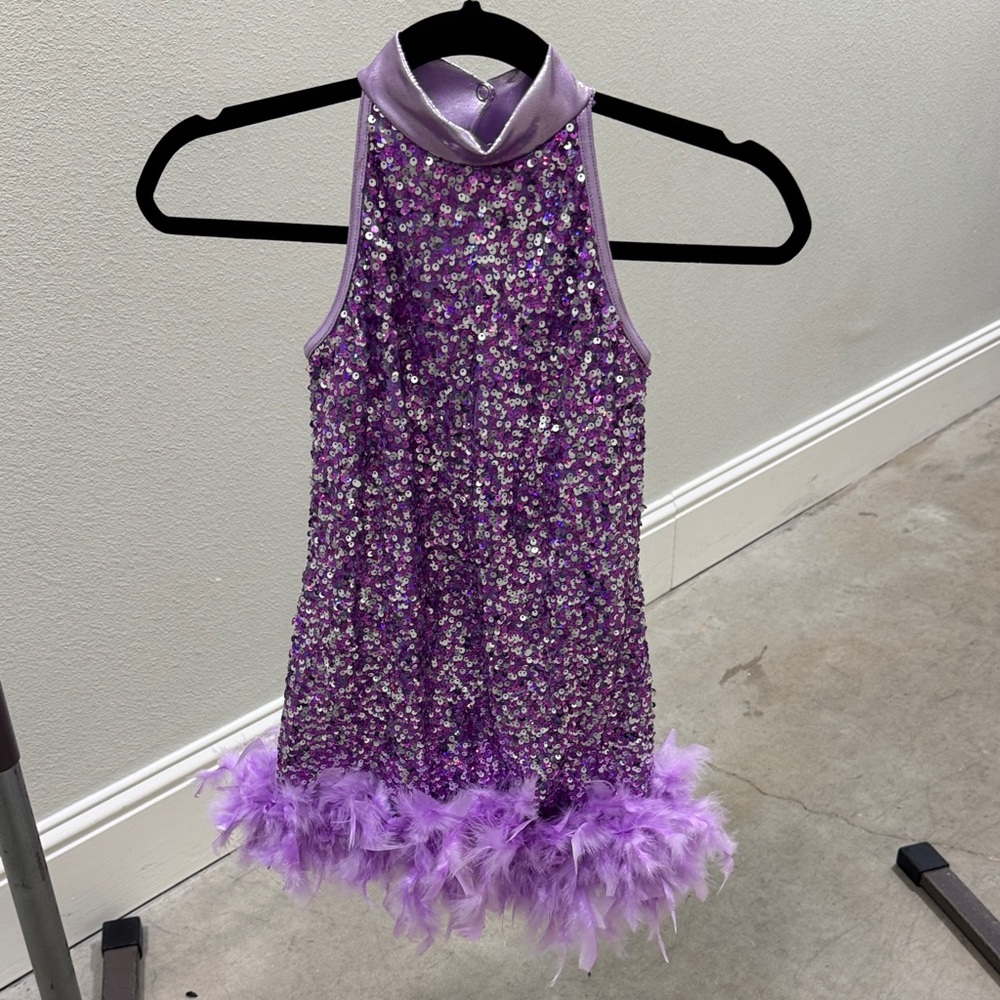 Weissman Glittering Purple Dance Costume